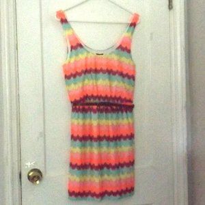 NWT Lily Rose size M Bright Summer Dress w/ Belt